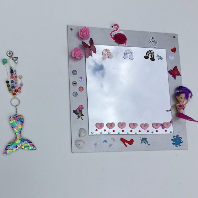 Zeemeerminnen spiegel feest en sleutelhanger 